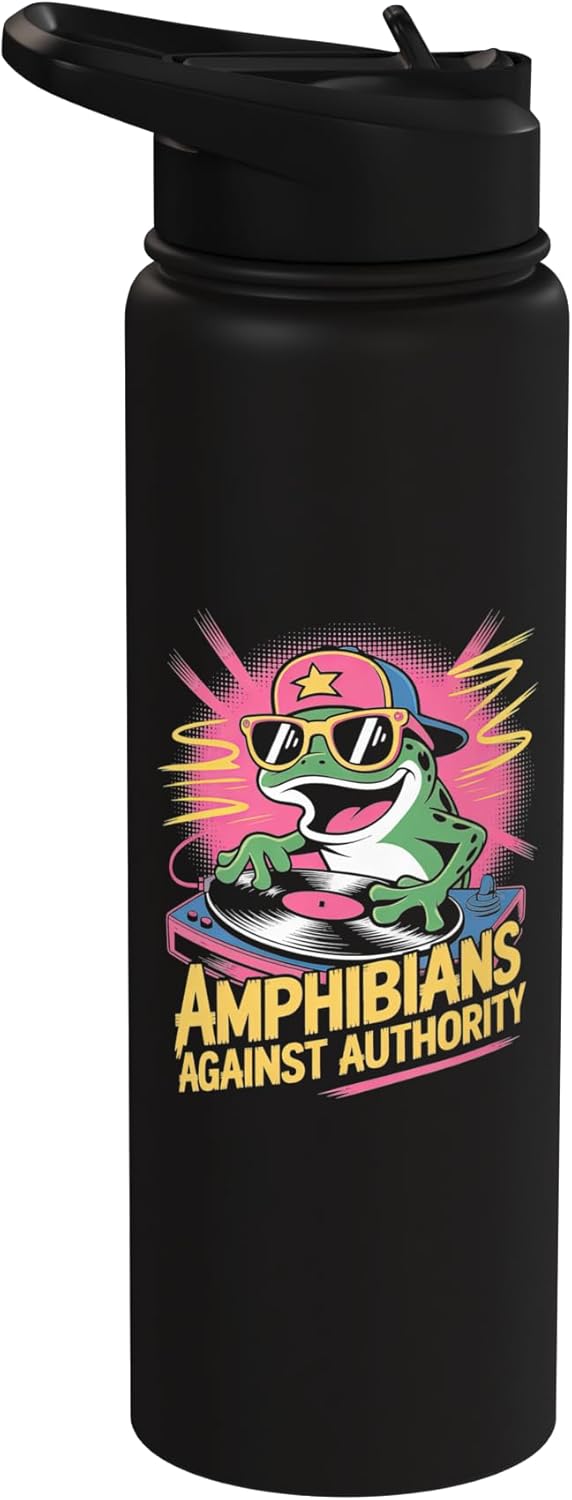 Botella de agua aislada de acero inoxidable Amphibians Against Authority Portland