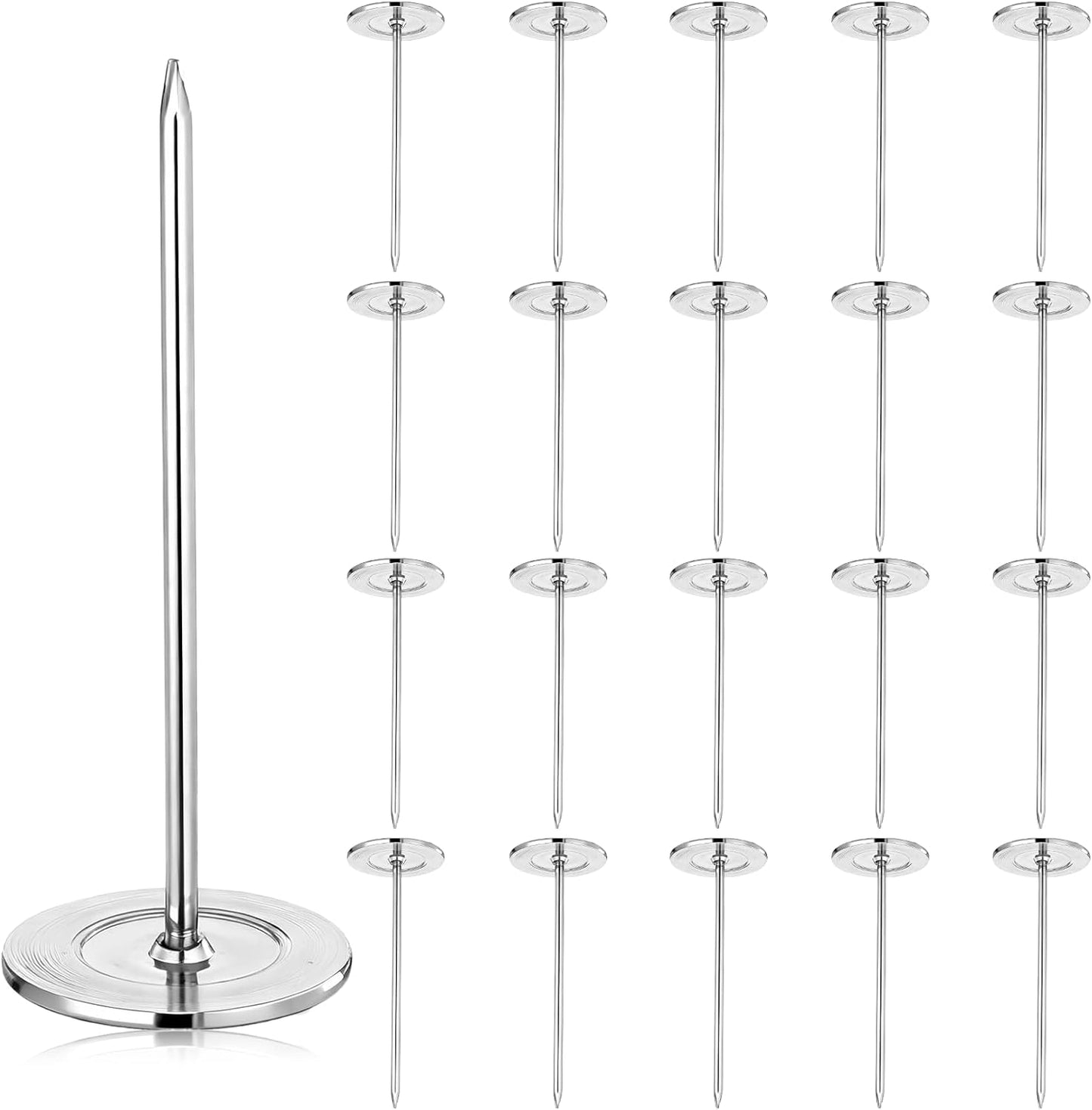 20 Tachuelas Extralargas para Tapicería Plateadas