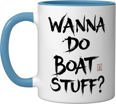 Taza café diseño crucero Wanna do boat stuffs