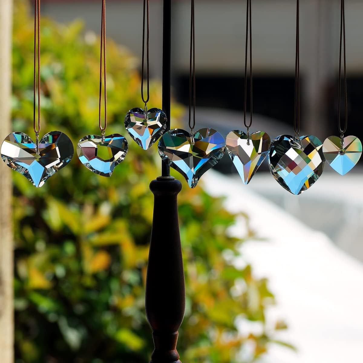 7 Atrapasoles Prisma Cristal Arcoíris Colgantes Ventana