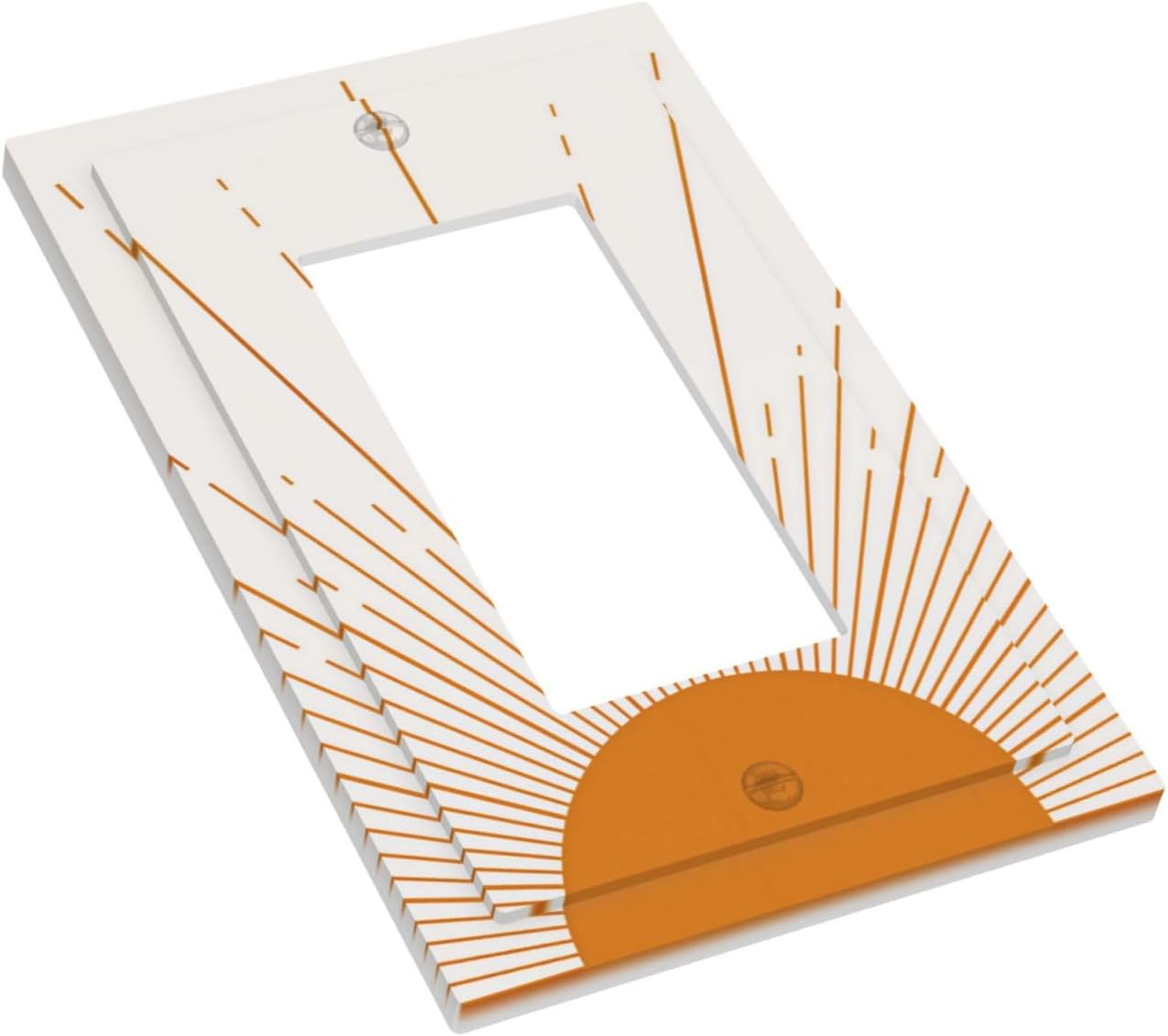 Placa pared interruptor luz basculante sol dorado bohemio 5x3