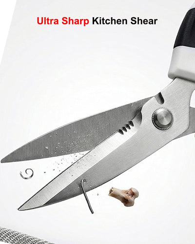 Tijeras de cocina multiusos acero inoxidable con funda