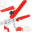 Kit nivelación azulejos con llave ajuste 1/8 pulg clips reutilizables
