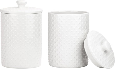 Juego de 2 botes en relieve blanco Strawberry Street