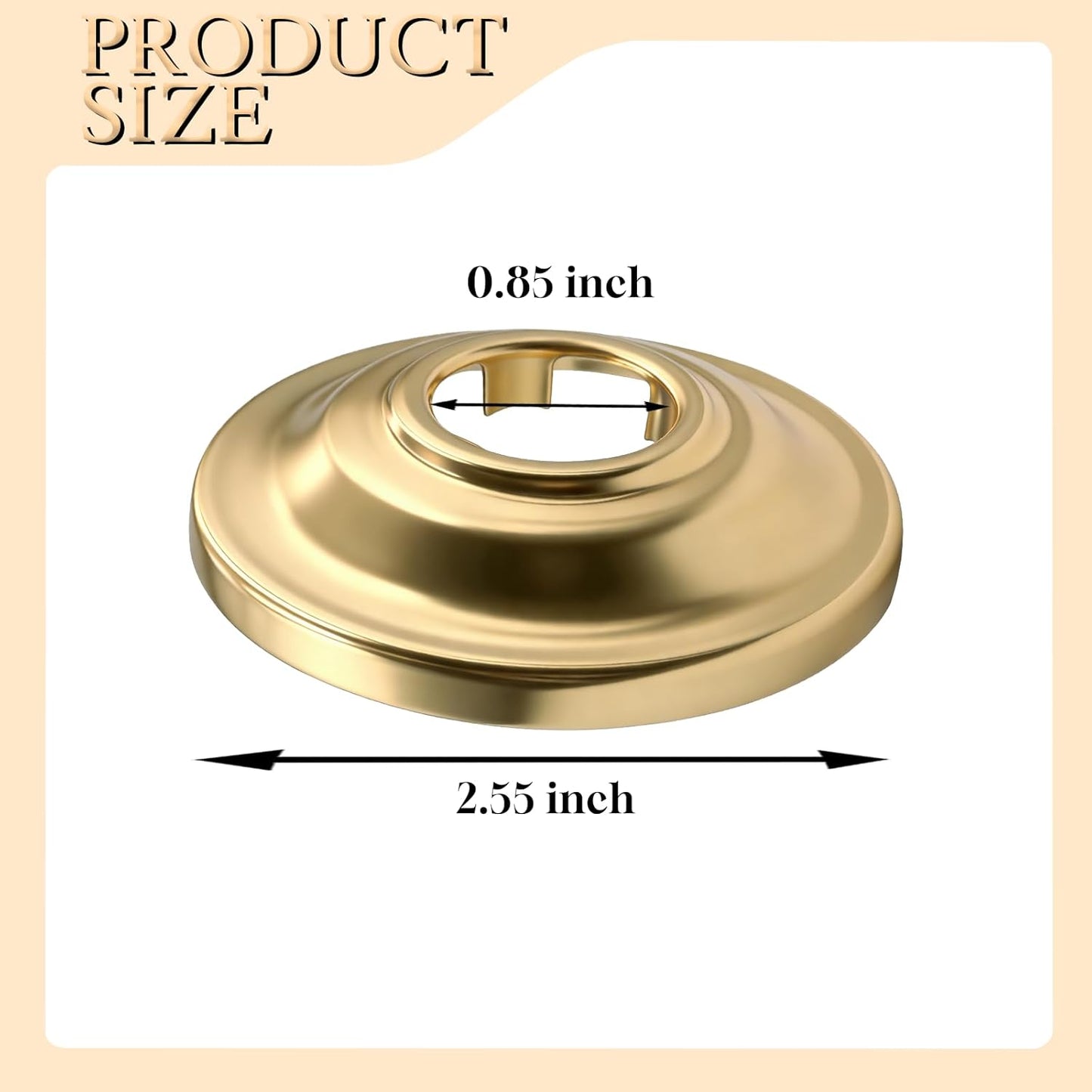 Brida brazo ducha reemplazo Moen oro cepillado