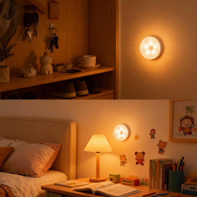4 Luces LED Inalámbricas con Control Táctil para Gabinete