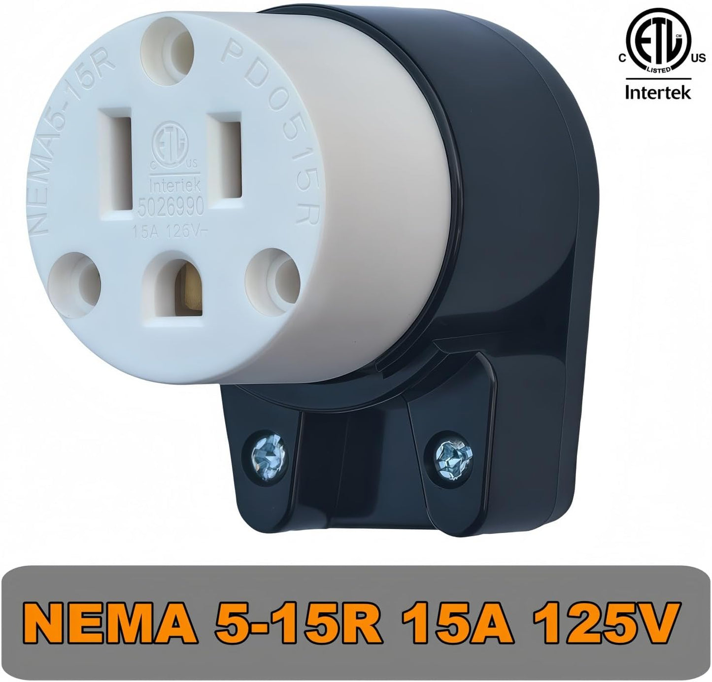 Enchufe hembra NEMA 5-15R 15A 125V