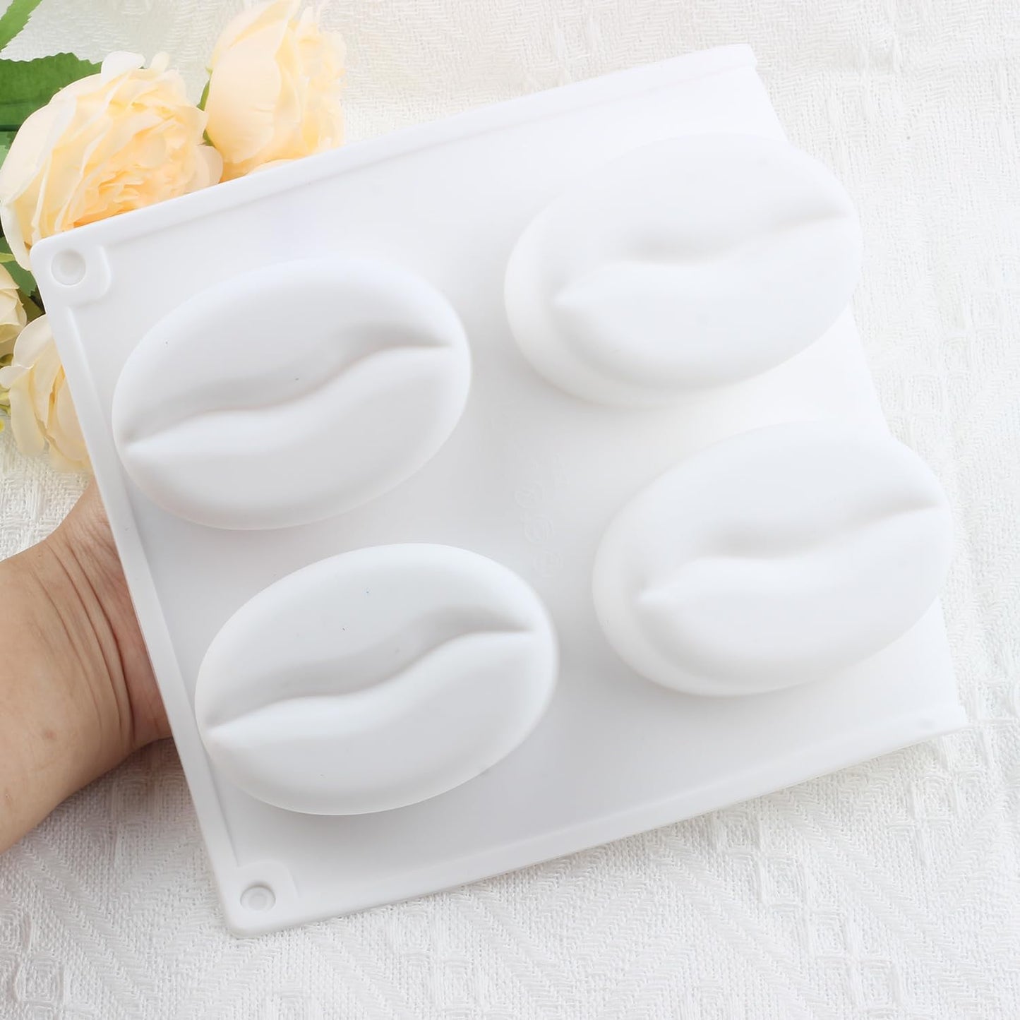 Moldes de silicona para grano de café con 6 cavidades