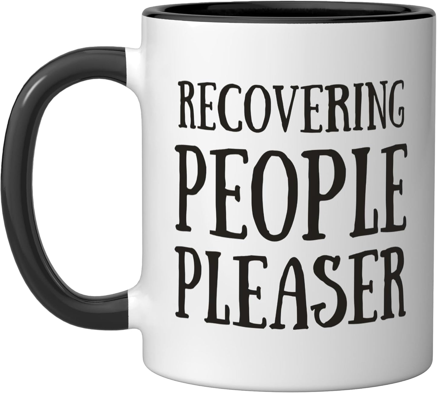 Taza cerámica divertida y sarcástica para recuperar personas