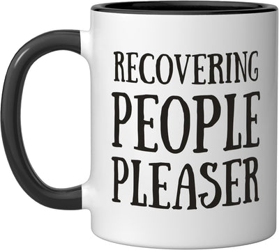 Taza cerámica divertida y sarcástica para recuperar personas