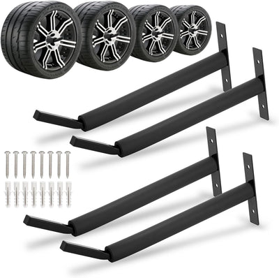 Soporte pared para neumáticos ganchos garage