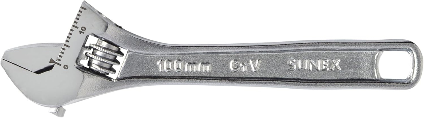 Llave ajustable acero cromo vanadio 4pulg 0.5625pulg doble escala