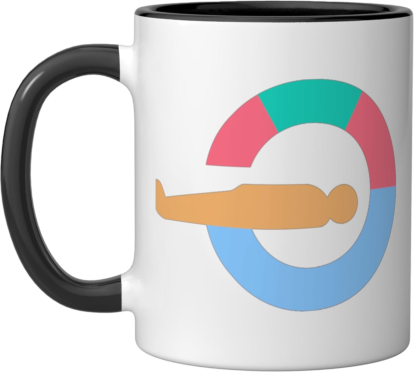 Taza cerámica para tecnólogo en radiología MRI Tech, negro/blanco