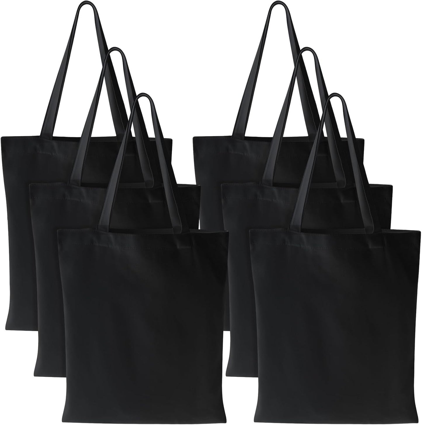 Bolsas de lona de algodón 14x16 pulgadas reutilizables con asas