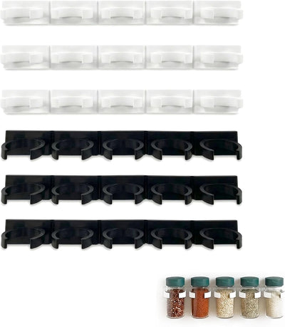 6 Clips Adhesivos Organiz. Especias Puerta Cocina Capacidad 30