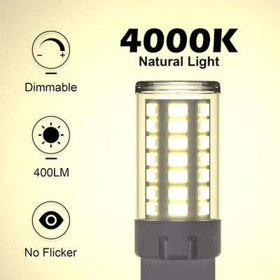 Bombilla LED G9 regulable luz blanca natural 4W 4000K