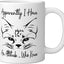 Taza de cerámica para amantes de gatos con frase divertida