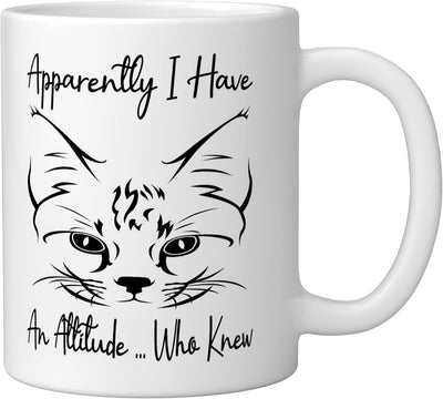 Taza de cerámica para amantes de gatos con frase divertida