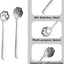 4 Cucharas Medidoras Acero Inox 5.9pulg para Gatos