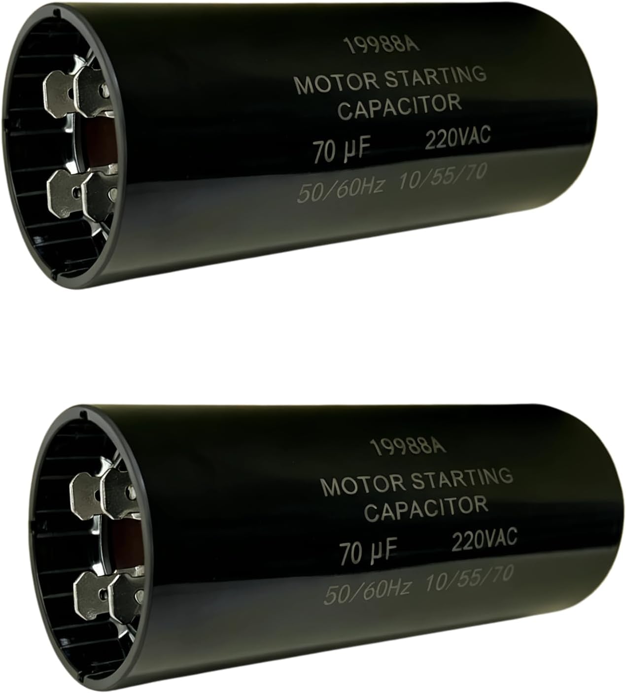 2 Condensadores Arranque 1/2HP 70 MFD