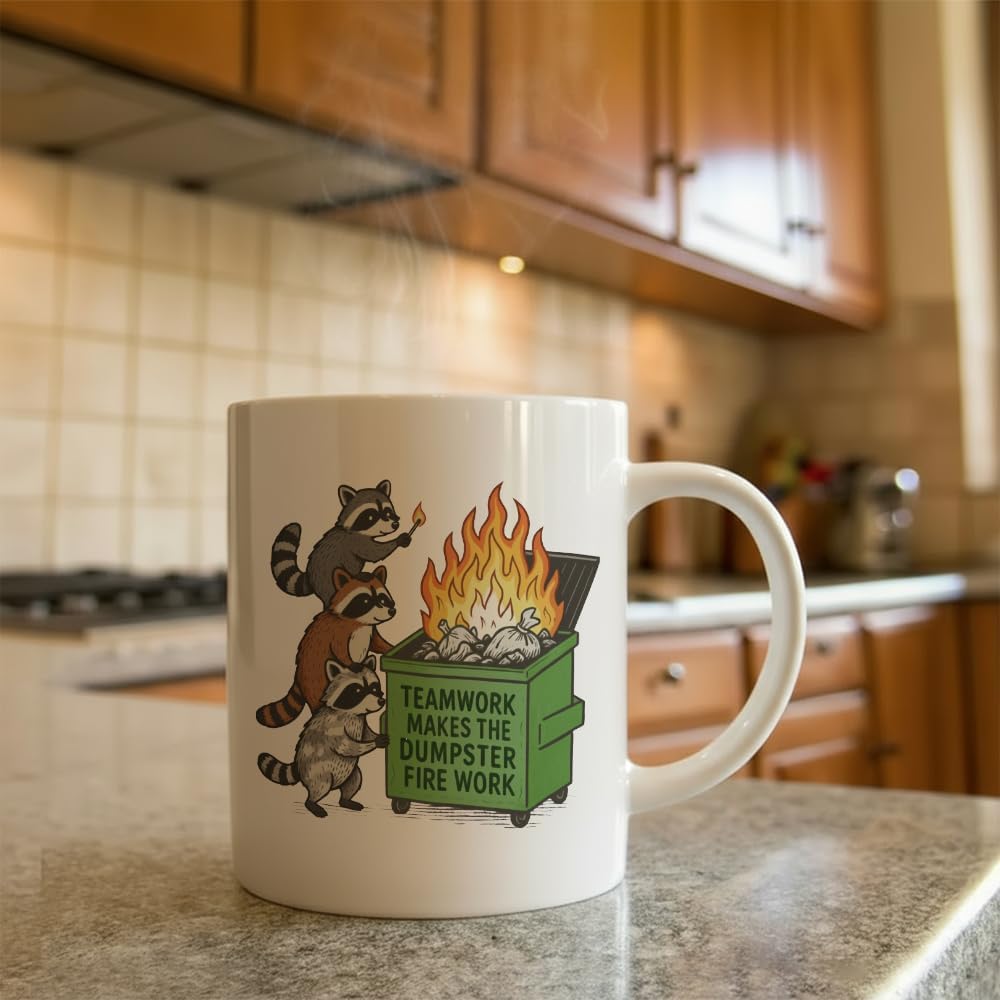 Taza mapache caos sarcástico 11oz regalo