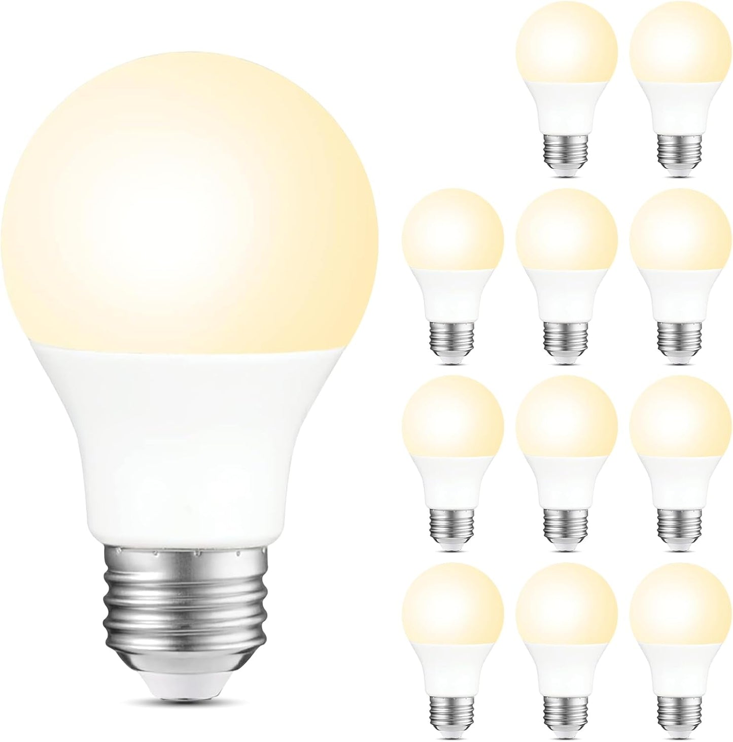 Bombilla LED A19 regulable 8W equivalente 60W blanco suave E26