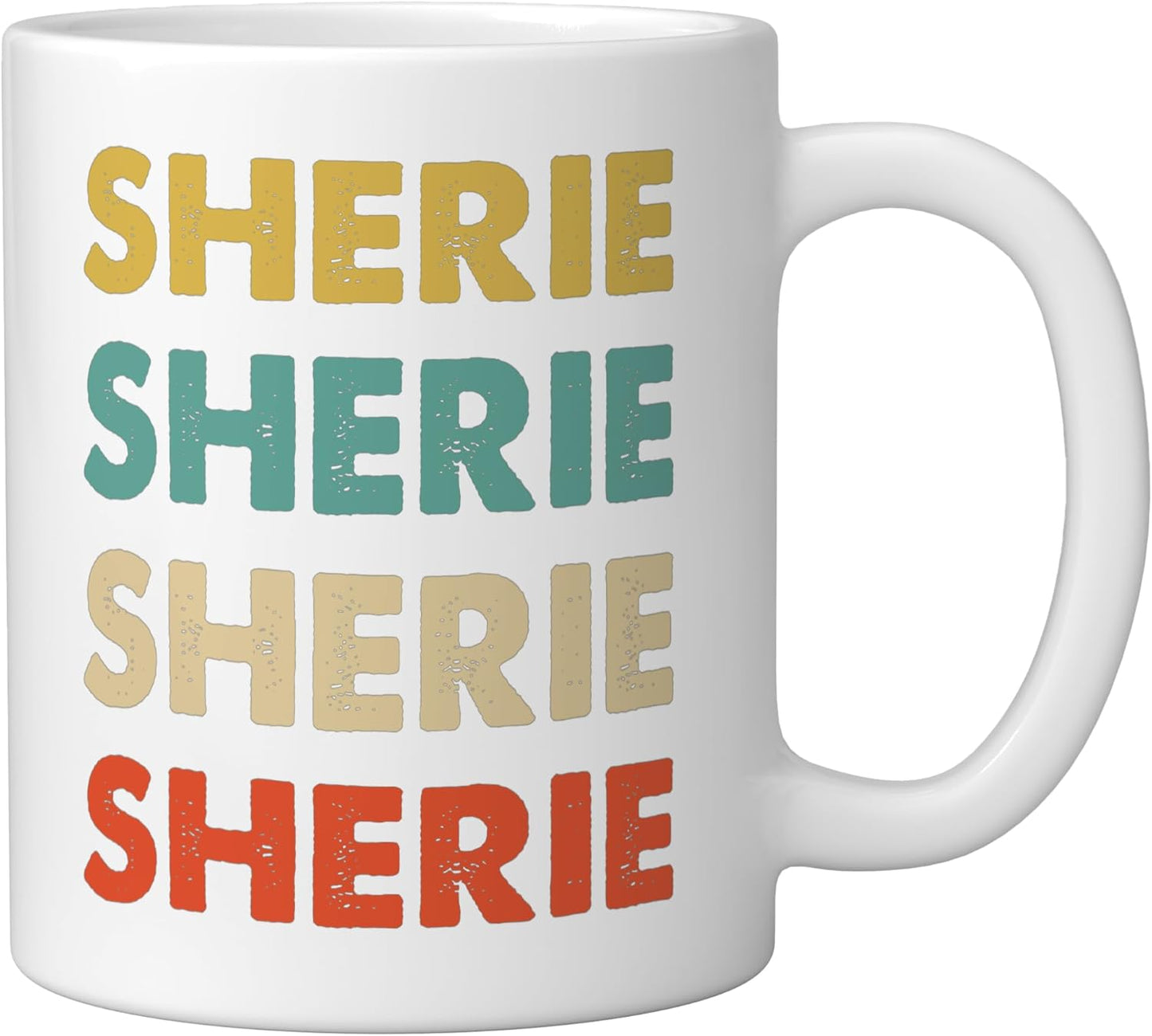 Taza cerámica Sherie Name blanca