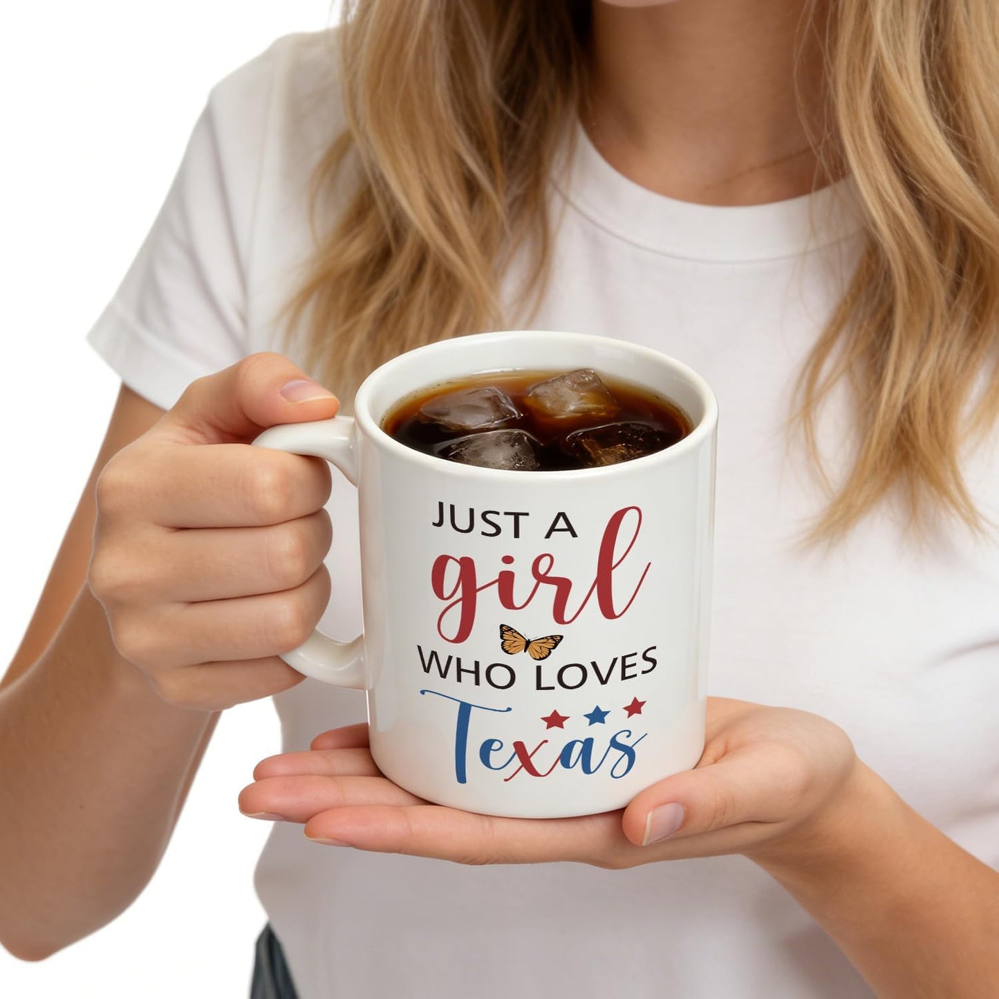 Taza café 11oz para mujer regalo Texas mamá hermana