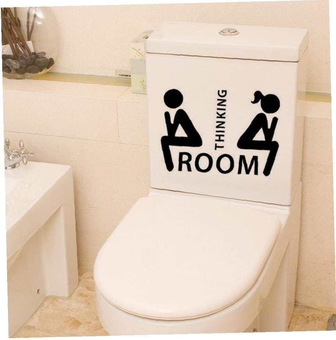 Adhesivos para baño humorísticos de toilet thinking