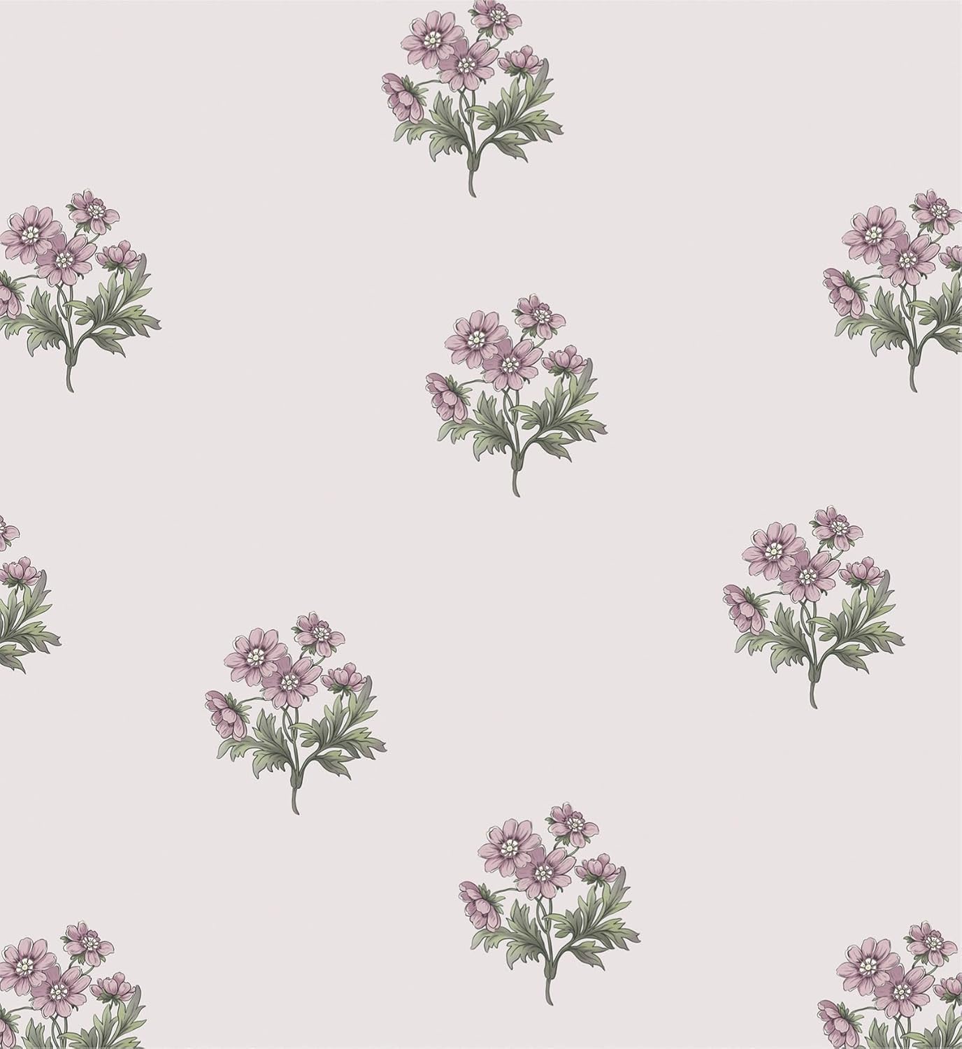 Papel tapiz floral rosa autoadhesivo para dormitorio