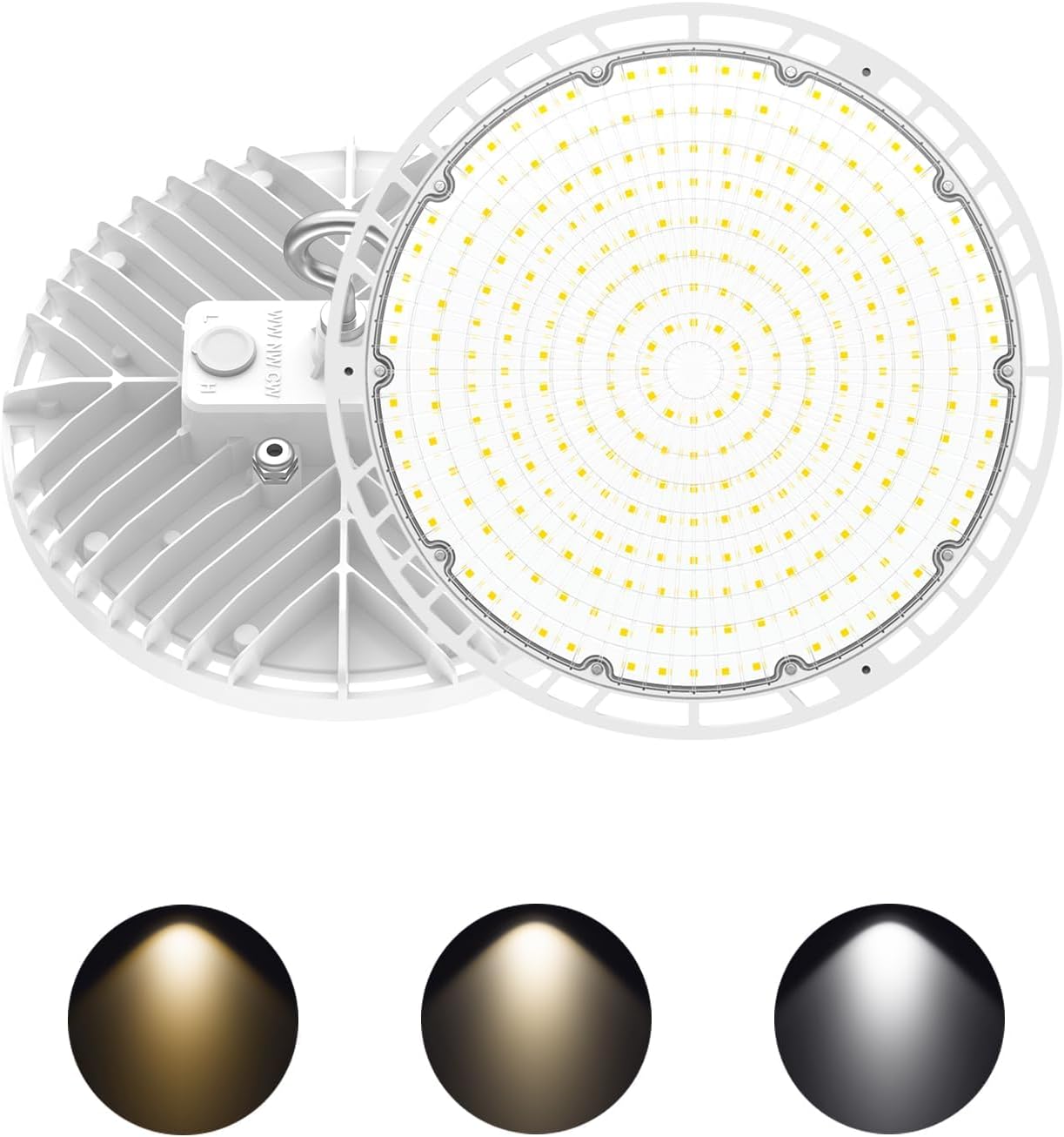2 Pzas Lámpara LED UFO Ajustable 4500K-5700K
