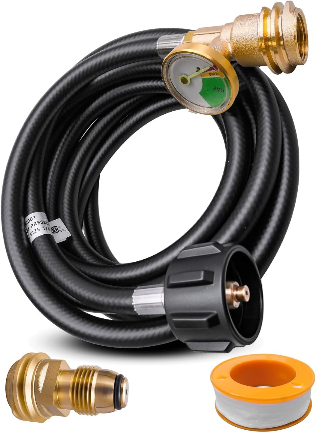 Manguera extensión tanque propano 12ft adaptador QCC1 RV
