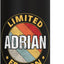 Botella agua acero inox aislada nombre Adrian