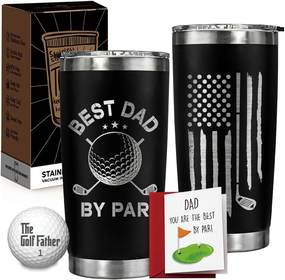 Vaso golf 20oz regalo dia padre para papá y golfistas