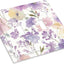 Placa decorativa interruptor luz morado floral acuarela