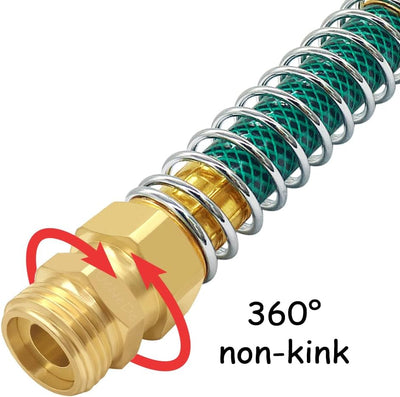 Conector giratorio manguera jardín latón 3/4 GHT anti torsión 360