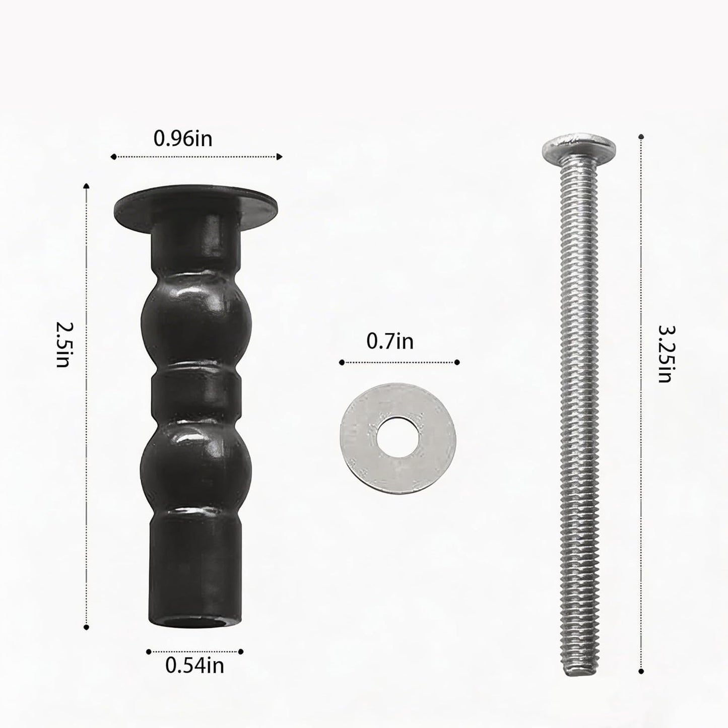 2 Pzas tornillos para asiento de inodoro TOTO universal