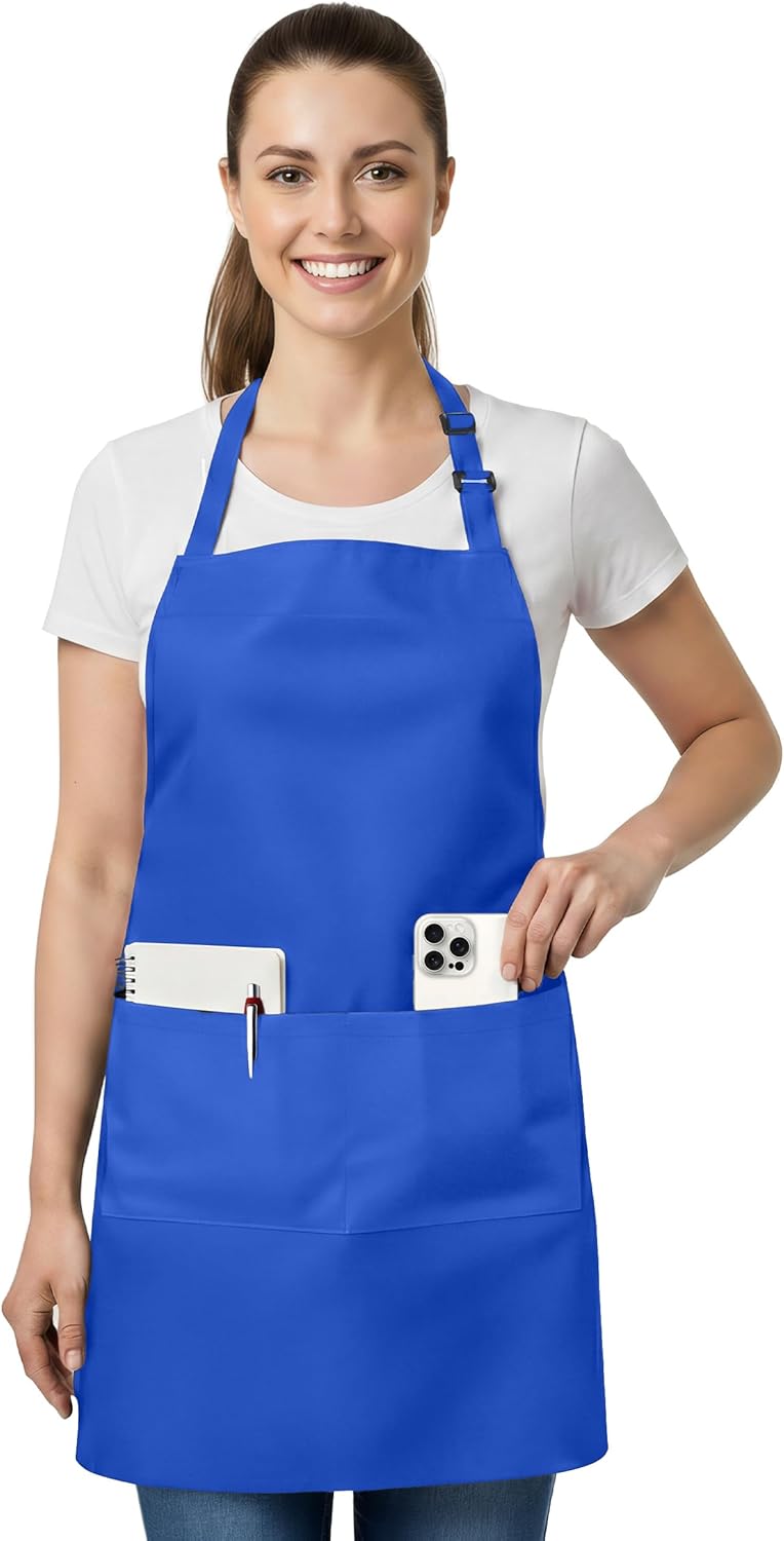 Mangas de cocina Utopia Kitchen ajustables con 2 bolsillos para mujer y hombre