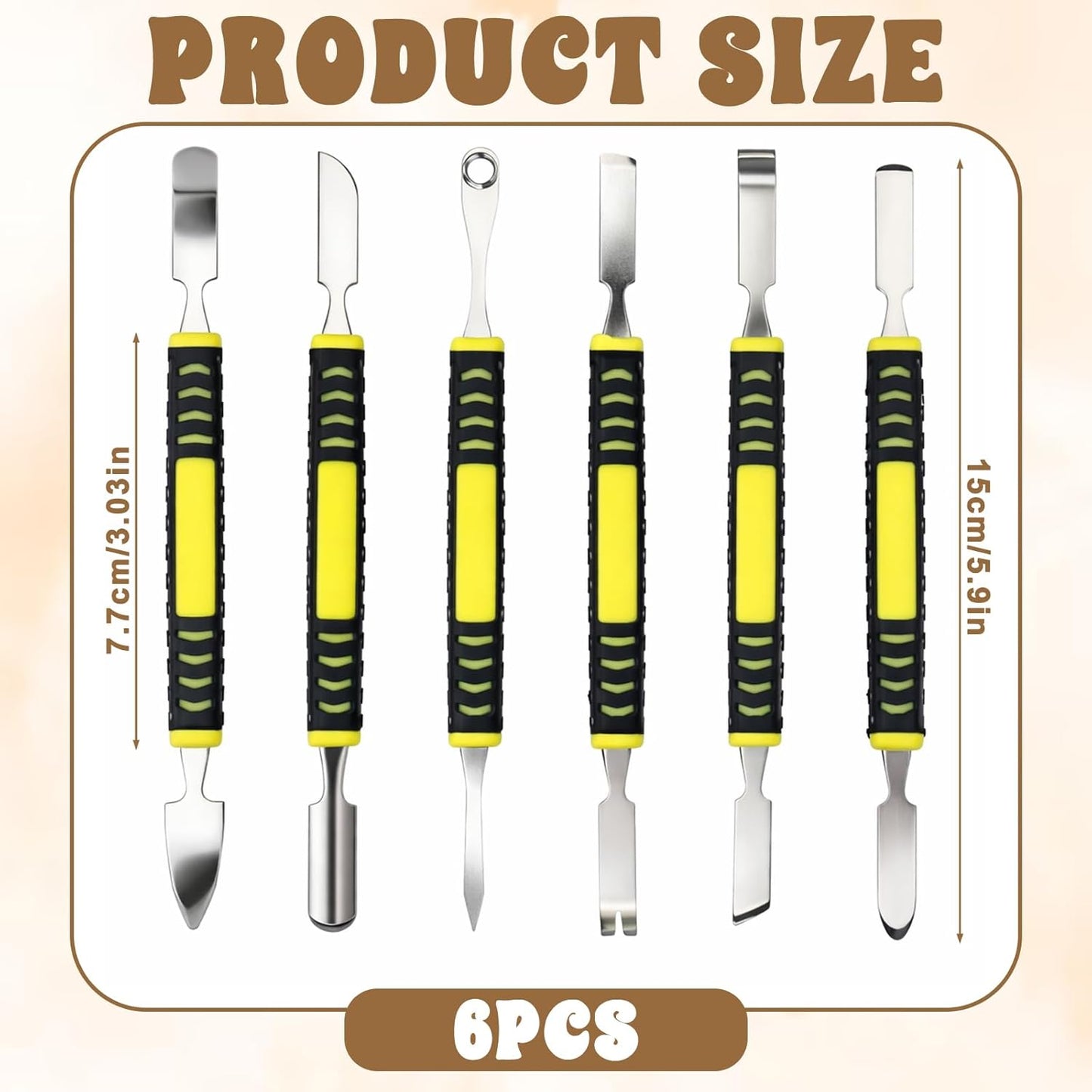 Set 6 Pzas Herramientas Metal Spudger Doble Extremo