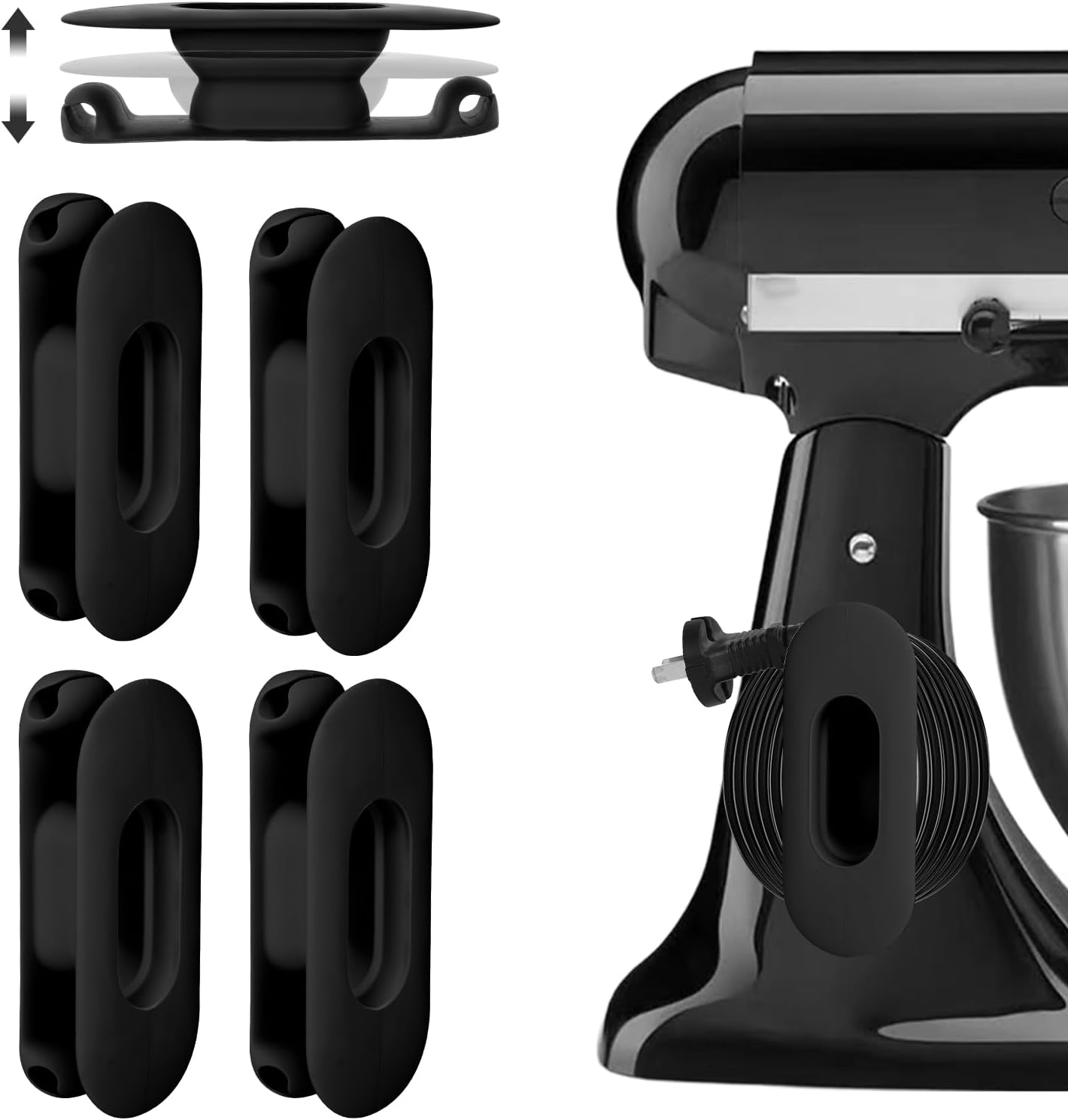Organizador de cables para electrodomésticos ajustable con soporte
