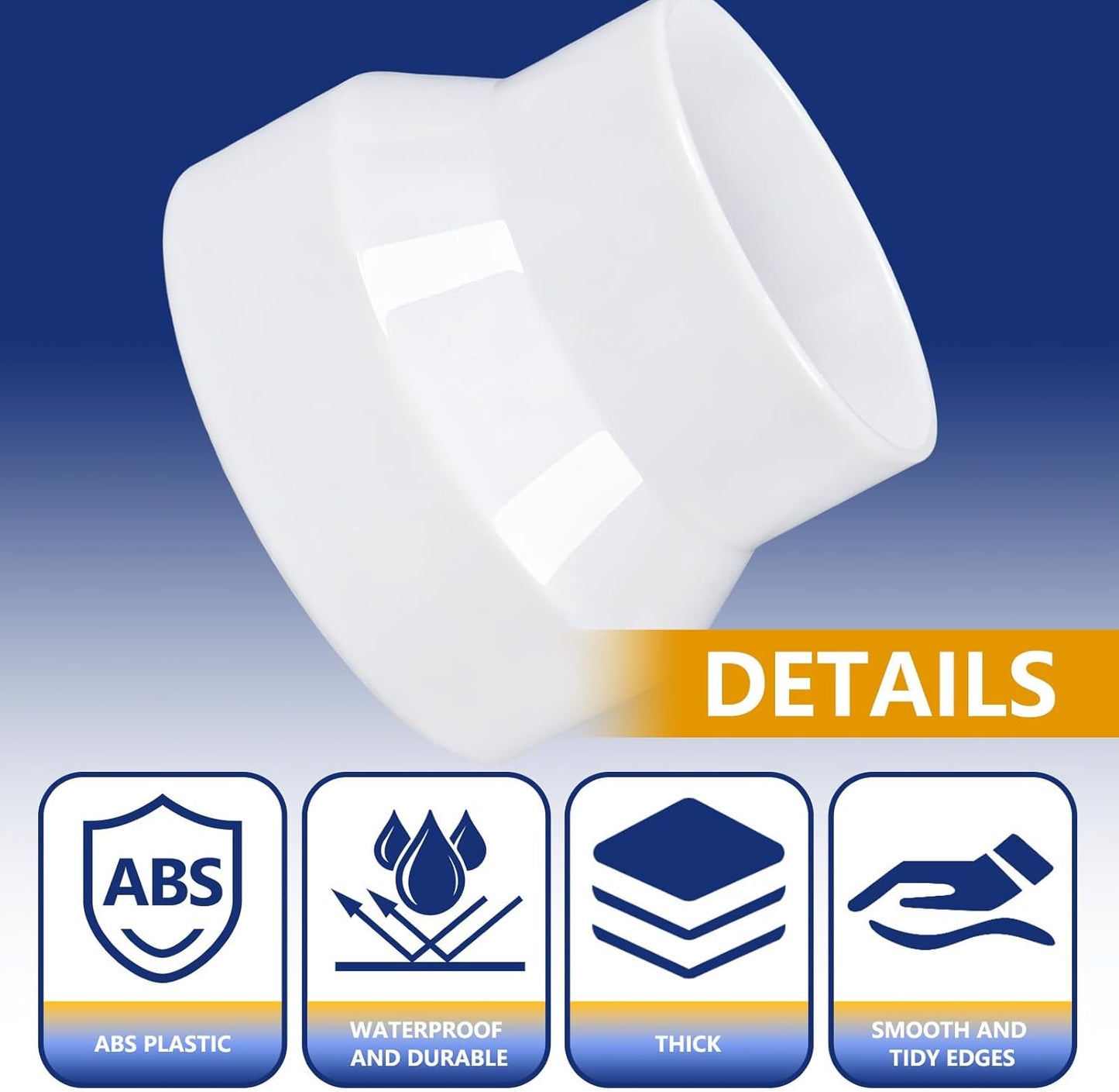 Set 2 Reductores Conducto 4 a 3 Pulg Acero Inox