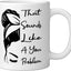 Taza Cerámica para Introvertido Con Dibujo Blanco