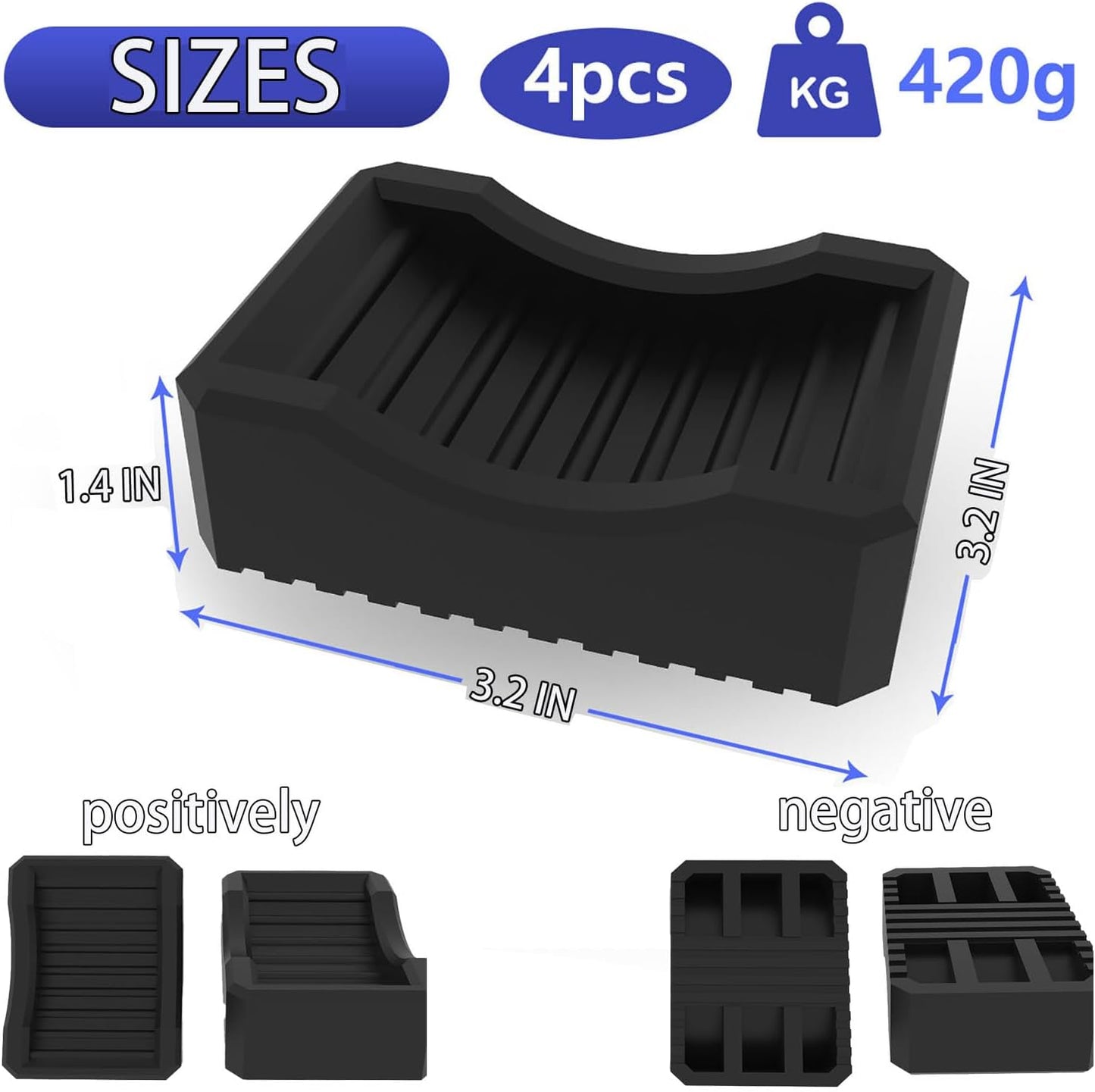 Kit 4 cuñas nivelación parrilla Blackstone apilable