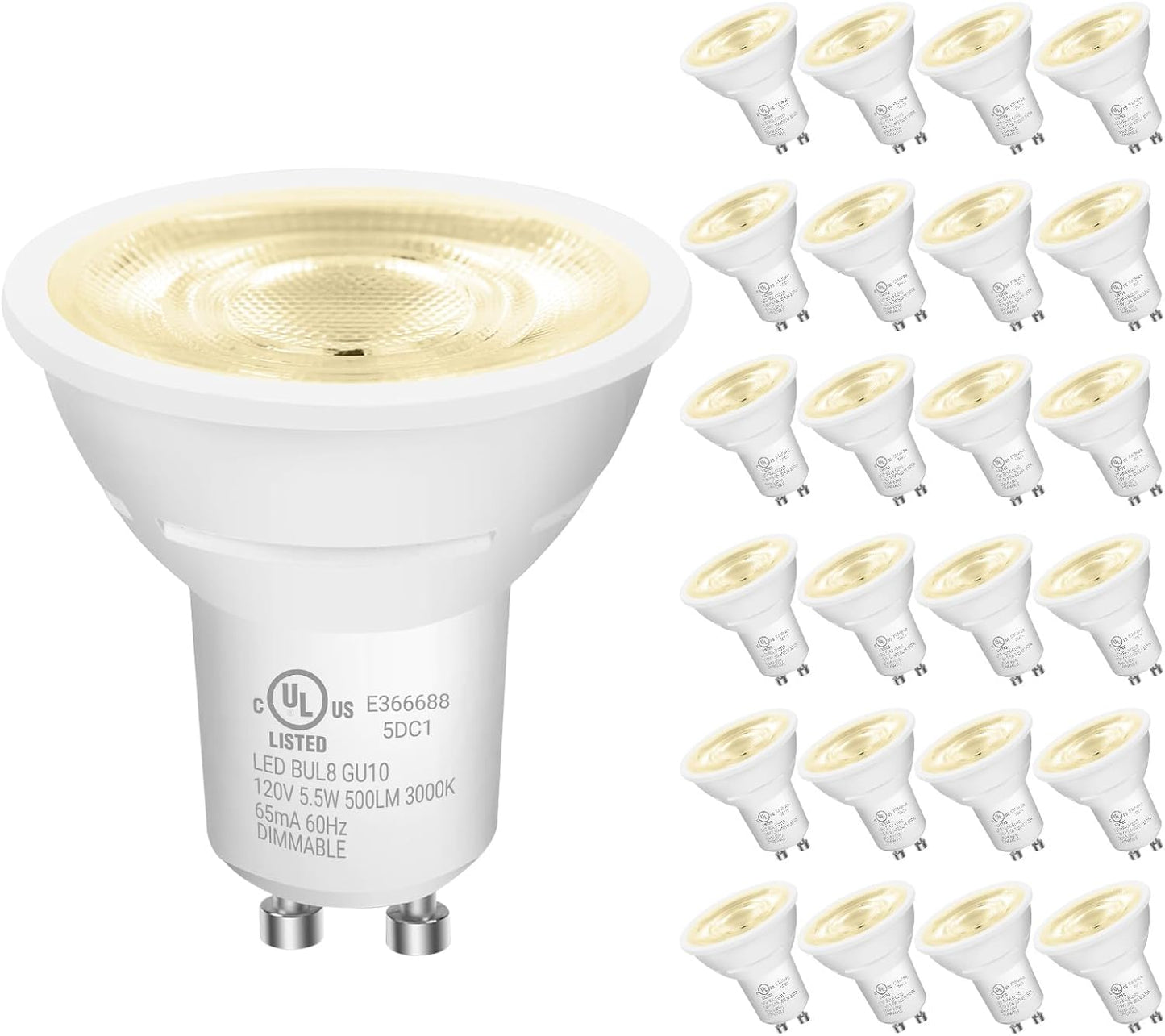Bombilla LED GU10 regulable 500lm blanco suave para cocina