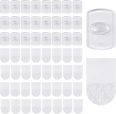 Clips luz interior 100 ganchos plástico 120 tiras goma navideño