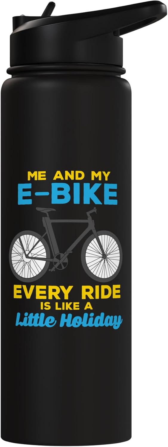 Botella térmica acero inox para ciclista e-bike