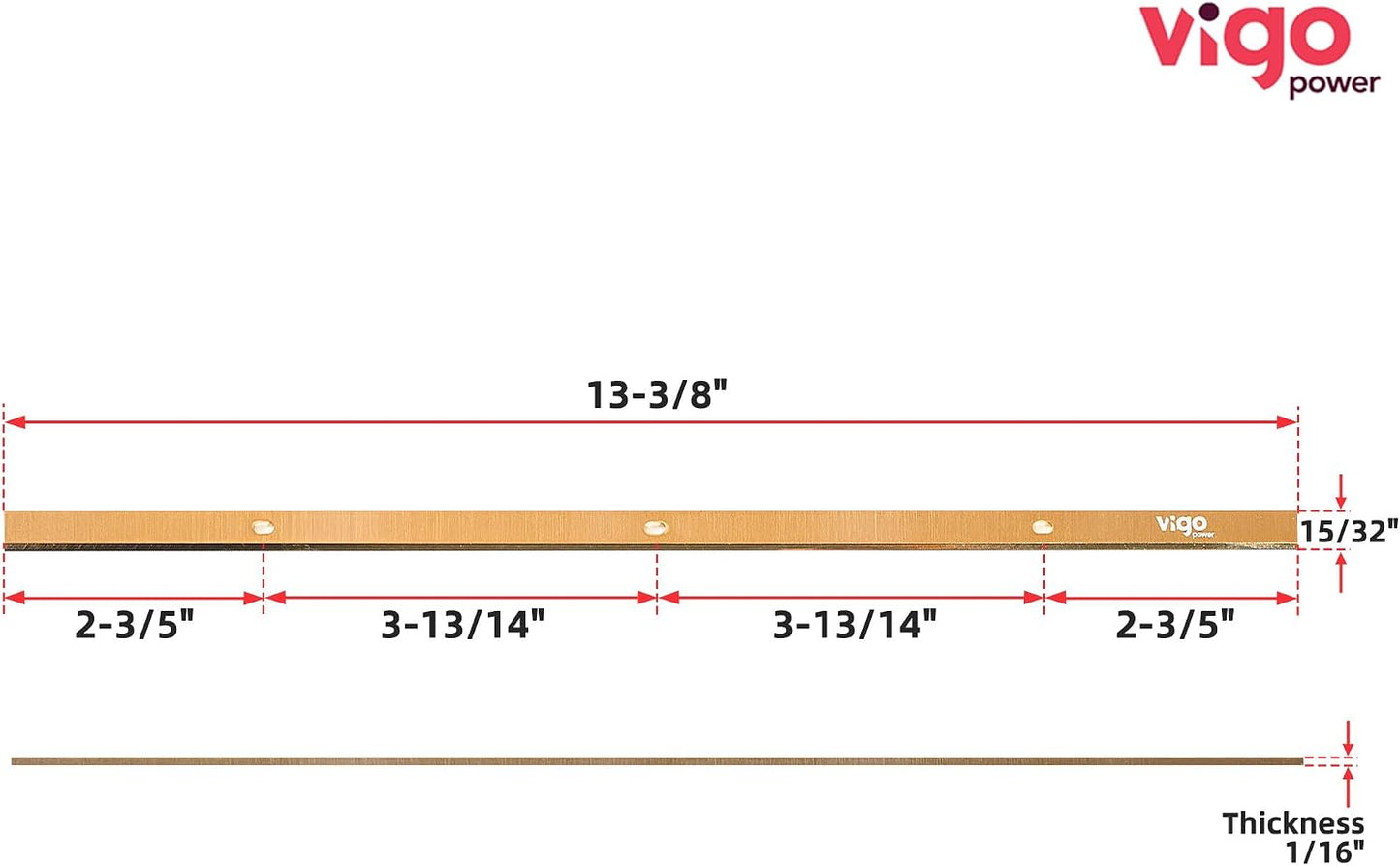 Cuchillas cepilladoras 13pulg comp R4330/4331 juego 3