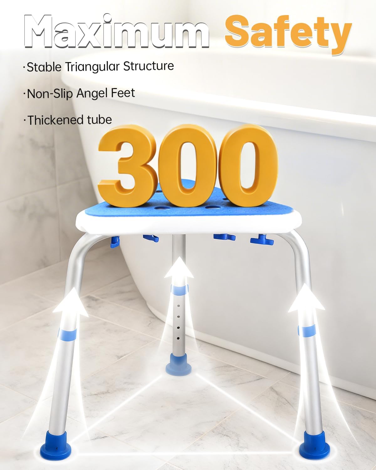 Silla ducha triangular esquinera ahorrador espacio