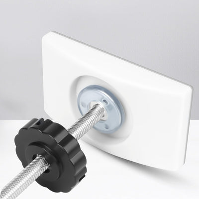 Protector pared puerta bebé 4 Uds blanco rectangular