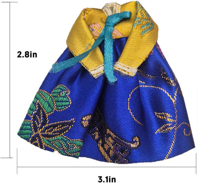 Set 4 imanes refrigerador hanbok coreano decorativo colorido